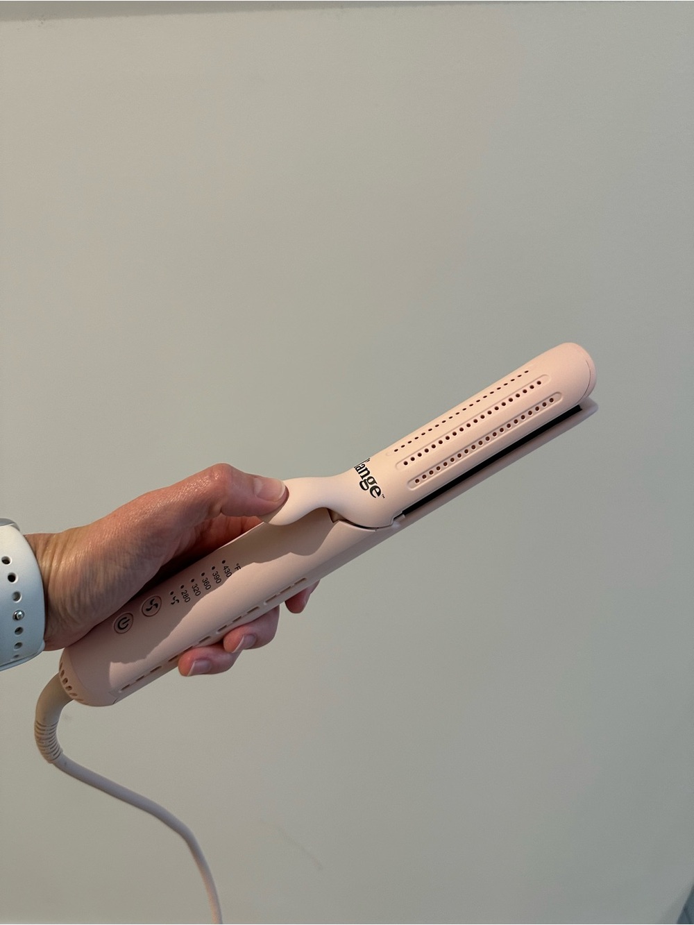 L’ange Hair Le Duo in Blush - Hair Straightener with Vent Design